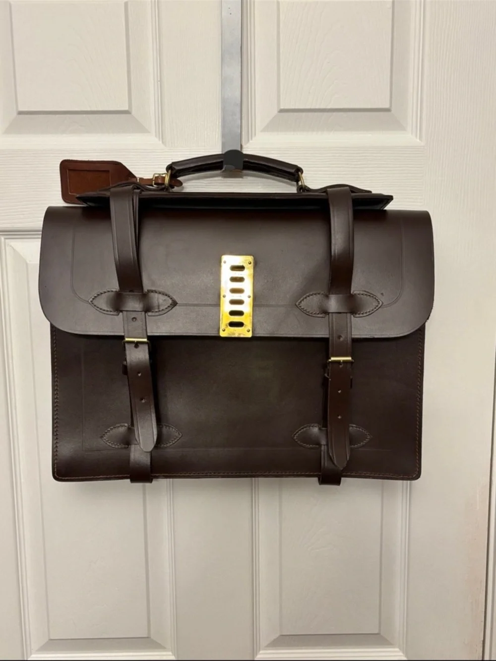 Vintage G.I. US Military Briefcase Leather Specialty